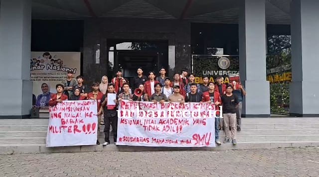 Mahasiswa UNIBA Gelar Aksi di Kampus, Desak Reformasi Internal dan Transparansi